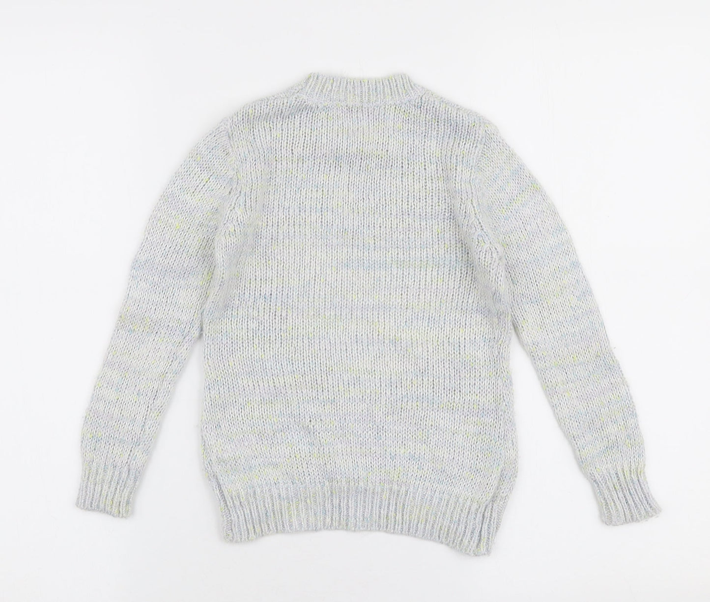 Miss Evie Girls Multicoloured Round Neck  Acrylic Pullover Jumper Size 6-7 Years  Pullover - Heart
