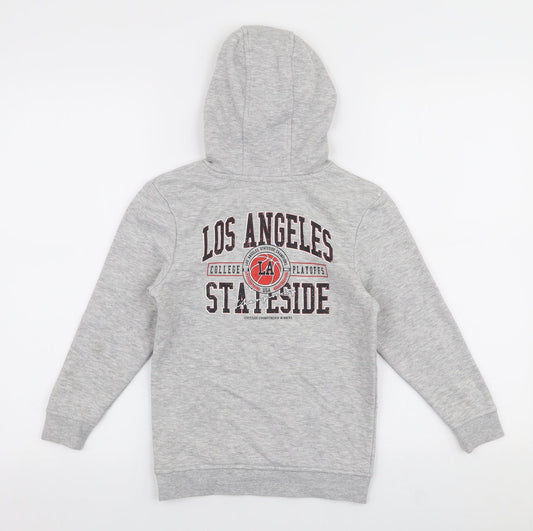 George Boys Grey  Cotton Pullover Hoodie Size 7-8 Years  Pullover - Los angeles