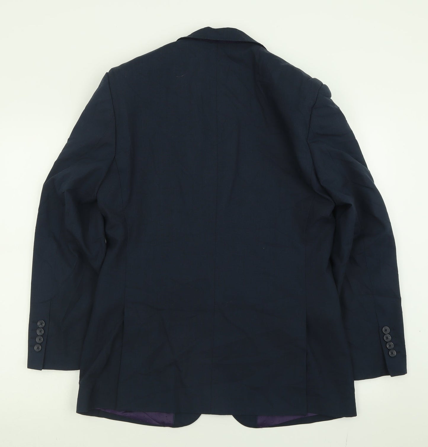 George Mens Blue  Polyester Jacket Suit Jacket Size 38