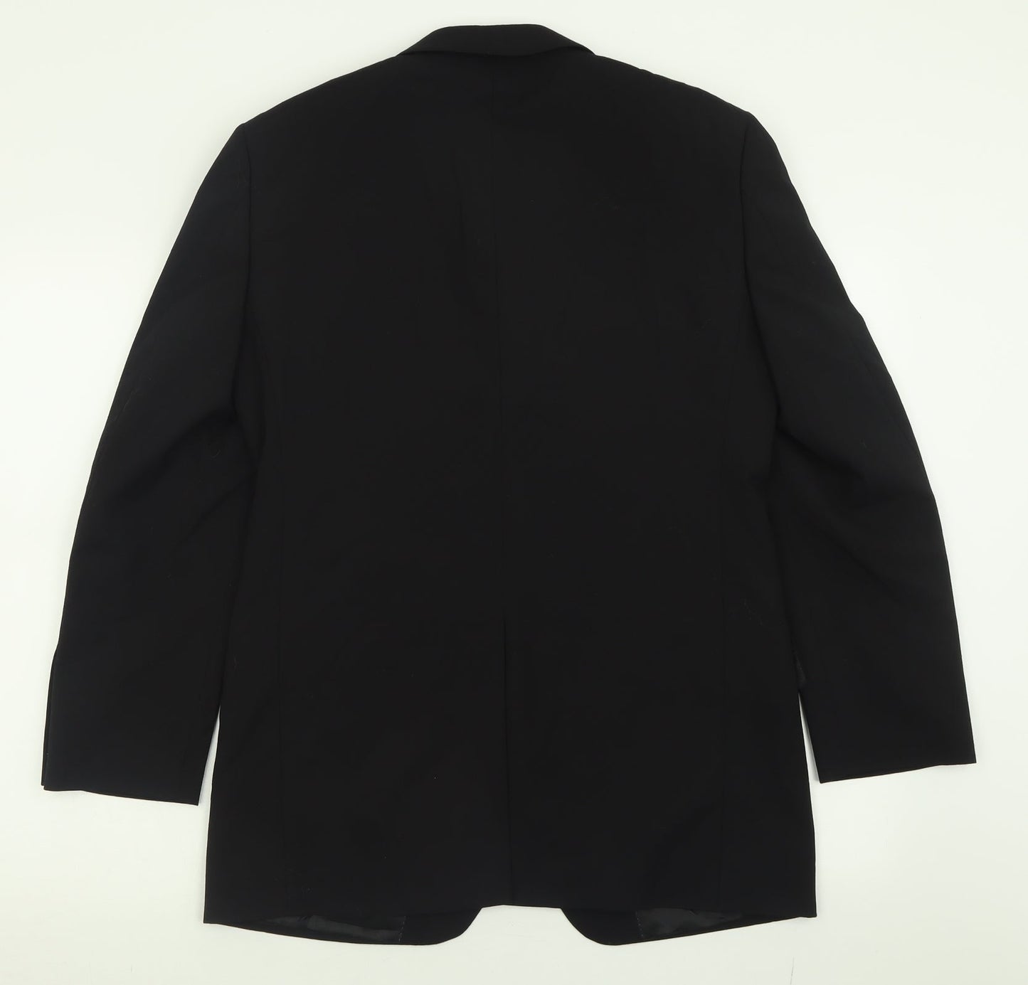 Charlton Gray Mens Black  Polyester Jacket Suit Jacket Size 36