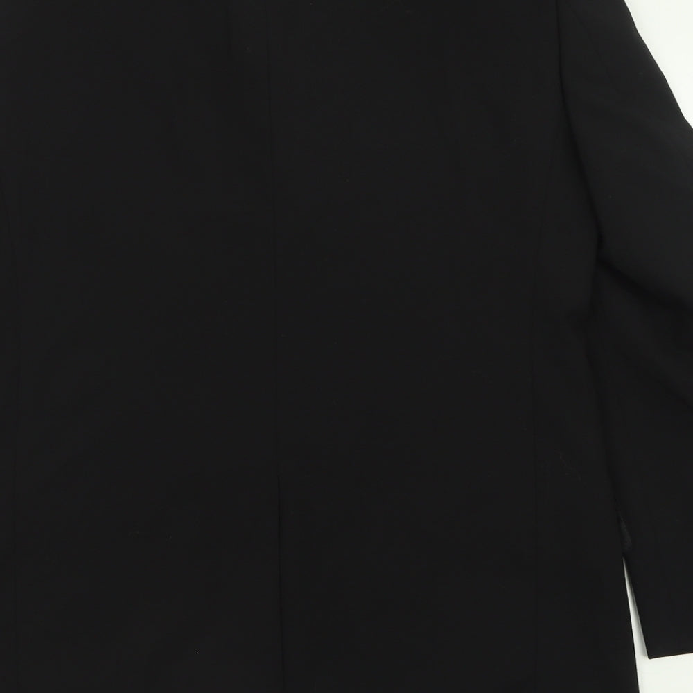 Charlton Gray Mens Black  Polyester Jacket Suit Jacket Size 36