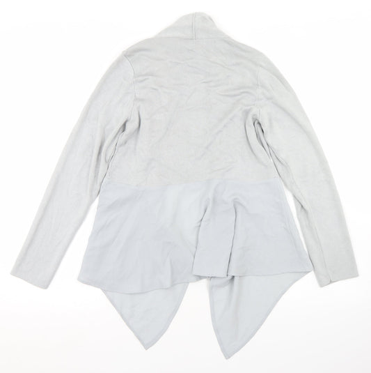 Marks and Spencer Womens Grey Collared  Acrylic Cardigan Jumper Size 10