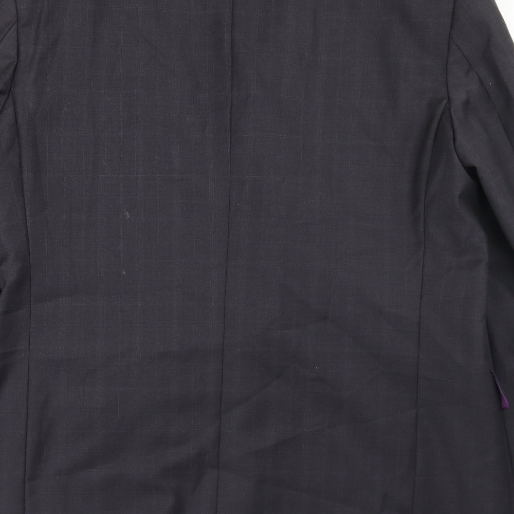 Impressions Mens Black  Wool Jacket Blazer Size 42