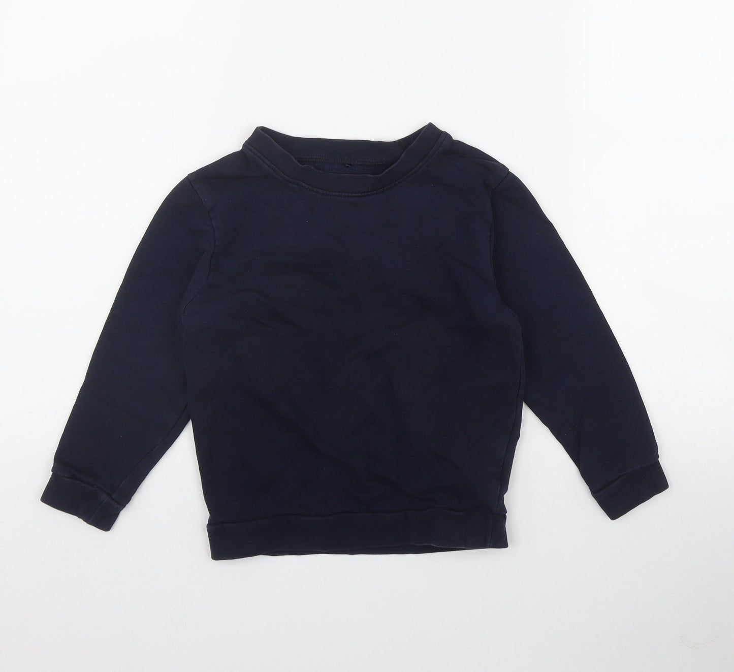 George Boys Blue  Cotton Pullover Sweatshirt Size 4-5 Years  Pullover