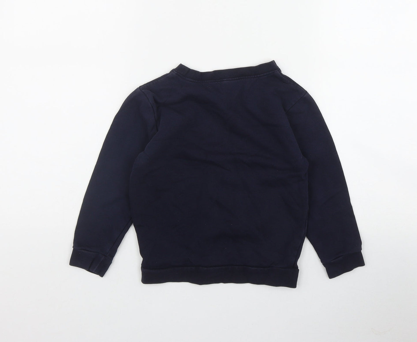 George Boys Blue  Cotton Pullover Sweatshirt Size 4-5 Years  Pullover