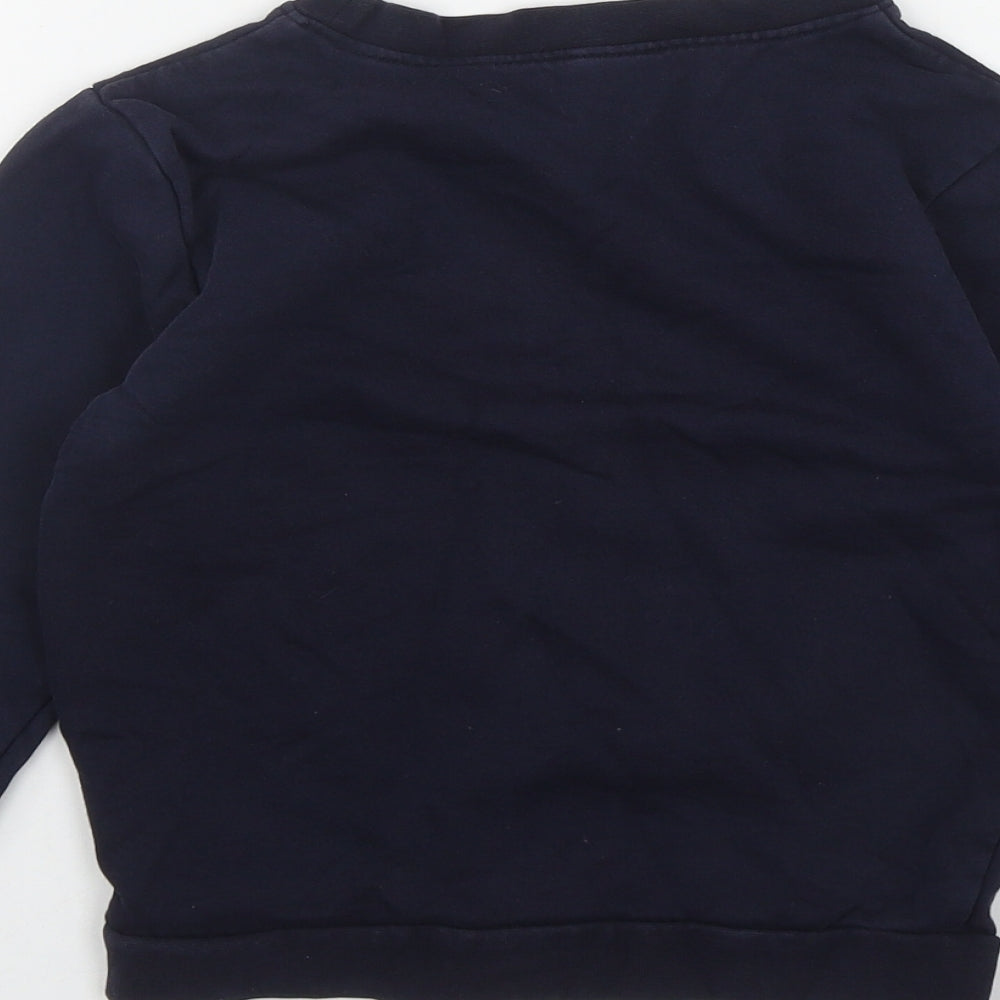 George Boys Blue  Cotton Pullover Sweatshirt Size 4-5 Years  Pullover