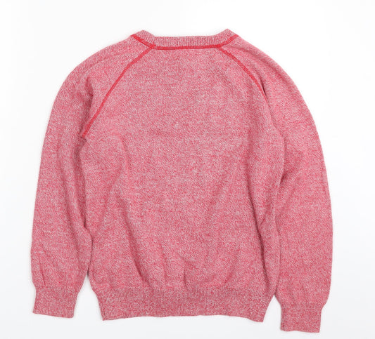 Gap Girls Pink Crew Neck  100% Cotton Pullover Jumper Size 10-11 Years  Pullover