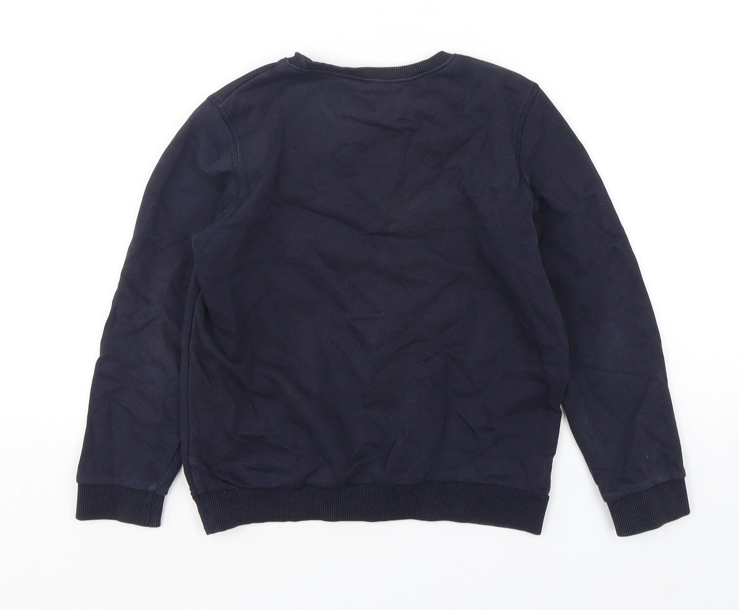 F&F Boys Blue  Cotton Pullover Sweatshirt Size 9-10 Years  Pullover