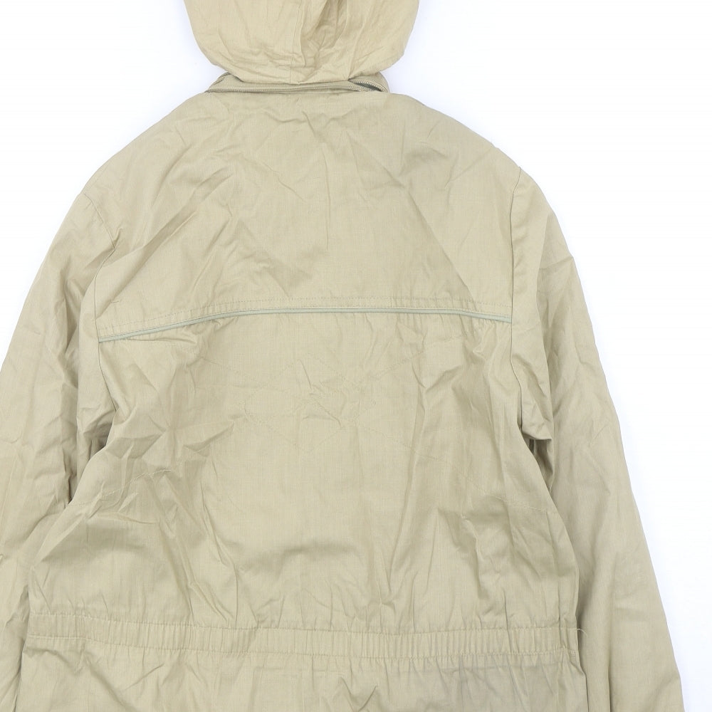 Solar Girl Womens Beige   Parka Coat Size 12