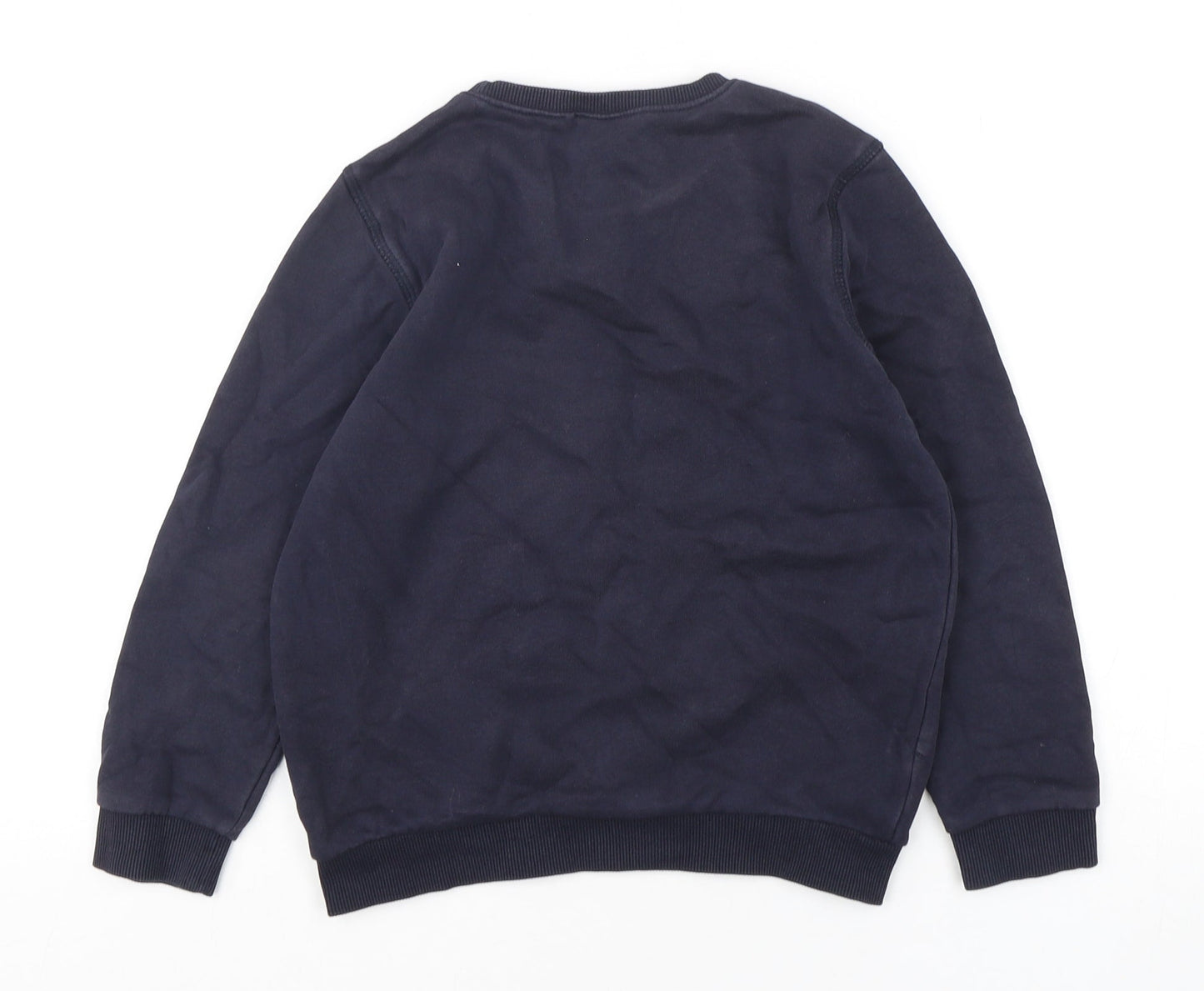 F&F Boys Blue  Cotton Pullover Sweatshirt Size 8-9 Years  Pullover