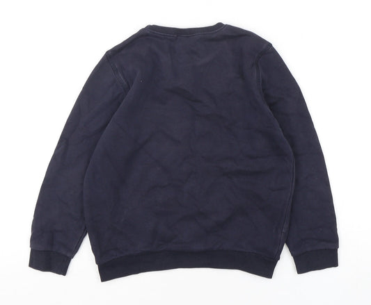 F&F Boys Blue  Cotton Pullover Sweatshirt Size 8-9 Years  Pullover