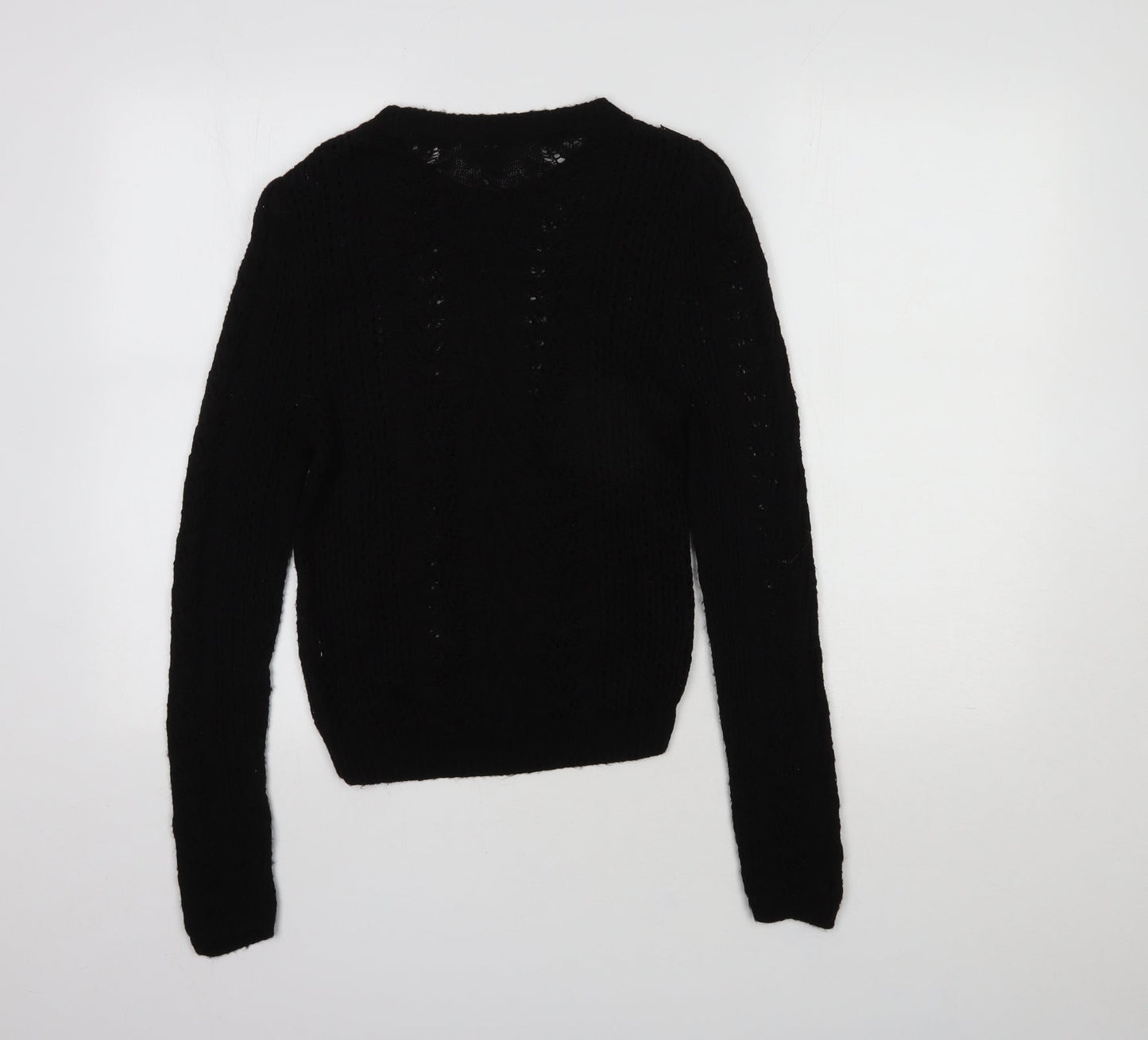 Primark Womens Black  Acrylic Pullover Sweatshirt Size XS  Pullover