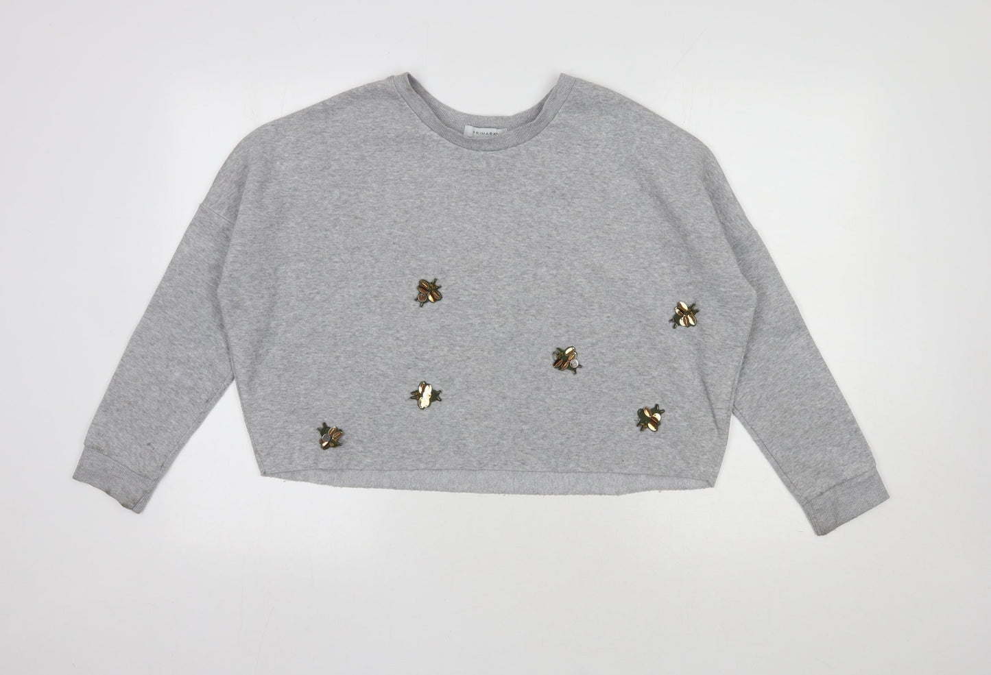 Primark Womens Grey  Polyester Pullover Sweatshirt Size XS  Pullover