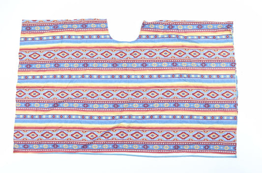 Crazy Ladies Womens Multicoloured Geometric  Jacket Poncho Size L