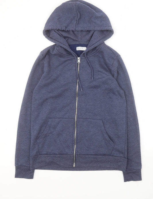 Matalan Womens Blue  Polyester Full Zip Hoodie Size S  Zip