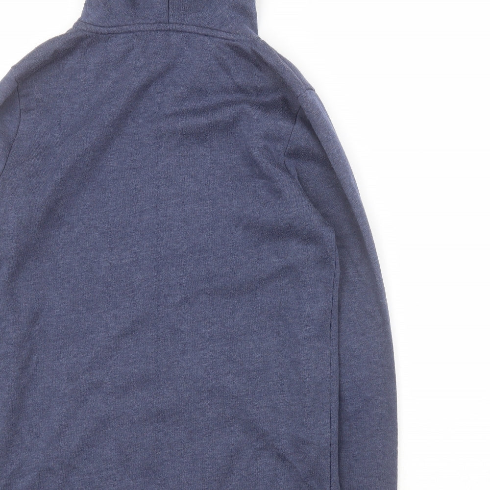 Matalan Womens Blue  Polyester Full Zip Hoodie Size S  Zip