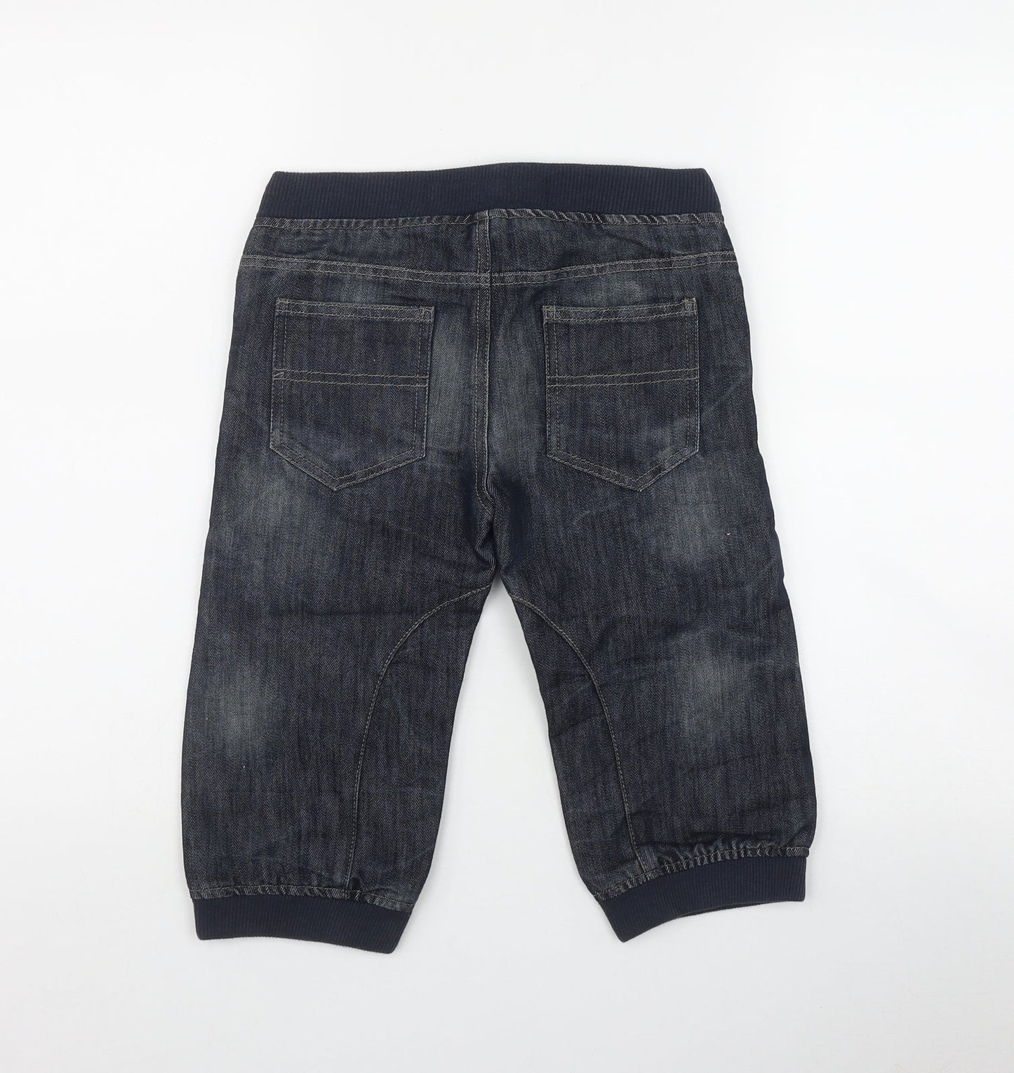 Denim & Co  Boys Blue  Cotton Utility Shorts Size 6-7 Years  Regular Zip