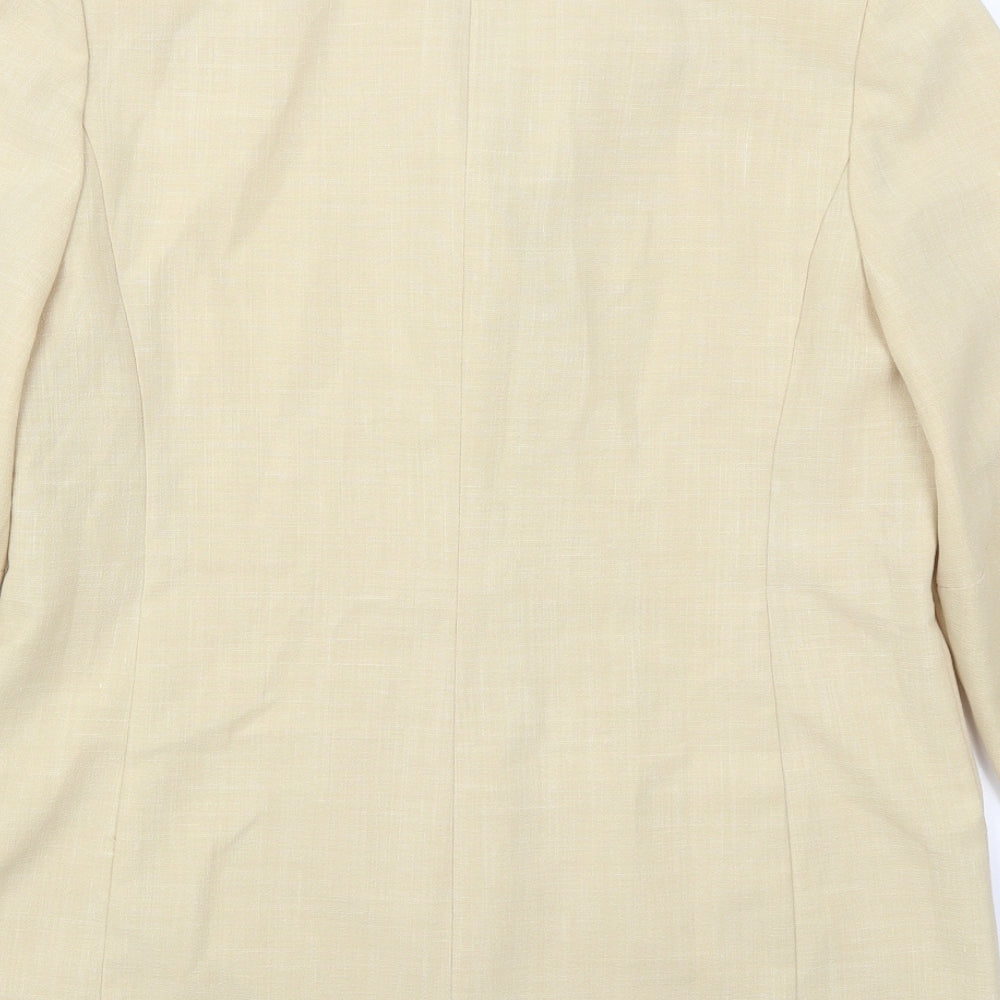 Focus Womens Beige   Jacket  Size 12  Button