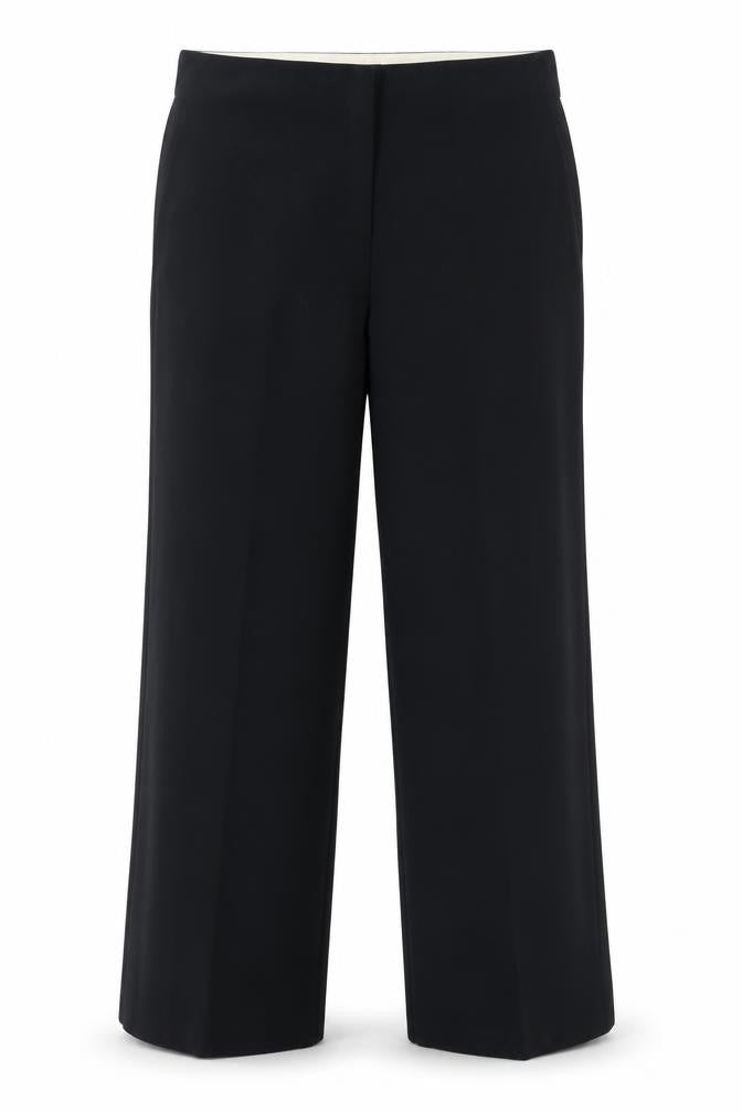Marks and Spencer Womens Black  Polyester Dress Pants Trousers Size 38 in L28 in Regular Zip