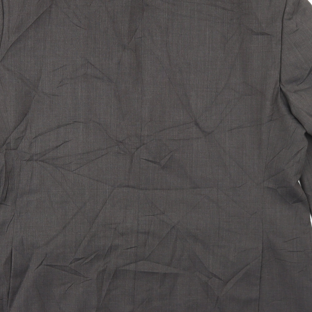 Marks and Spencer Mens Brown  Wool Jacket Blazer Size 44