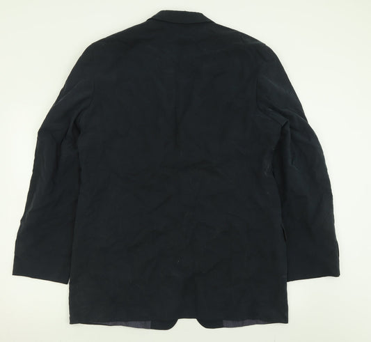 Marks and Spencer Mens Blue  Lyocell Jacket Suit Jacket Size 42