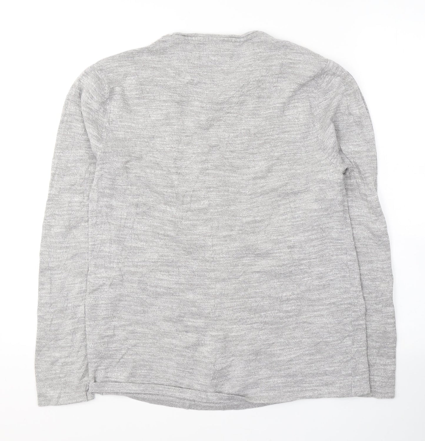 NEXT Mens Grey Round Neck  Cotton Pullover Jumper Size M