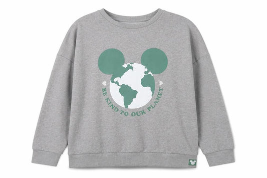 TESCO Womens Grey  Cotton Pullover Sweatshirt Size 10  Pullover - DISNEY-BE KIND TO OUR PLANET