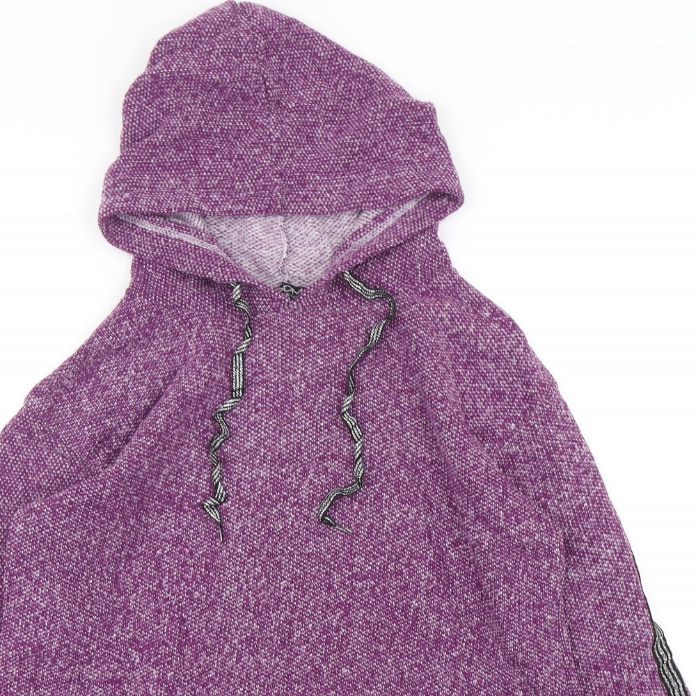 BDM Womens Purple  Polyester Pullover Hoodie Size S