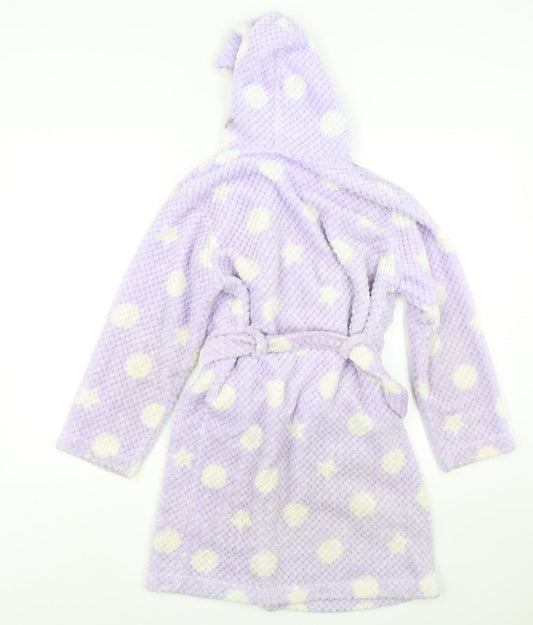 John Lewis  Girls Purple Geometric Polyester  Gown Size 10 Years