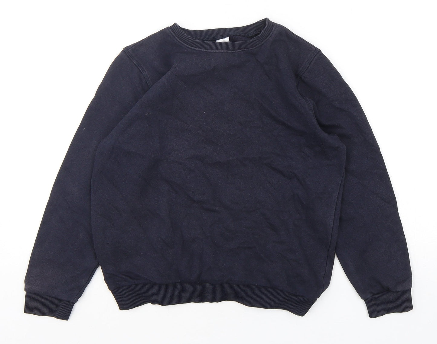 F&F Boys Blue  Cotton Pullover Sweatshirt Size 9-10 Years  Pullover