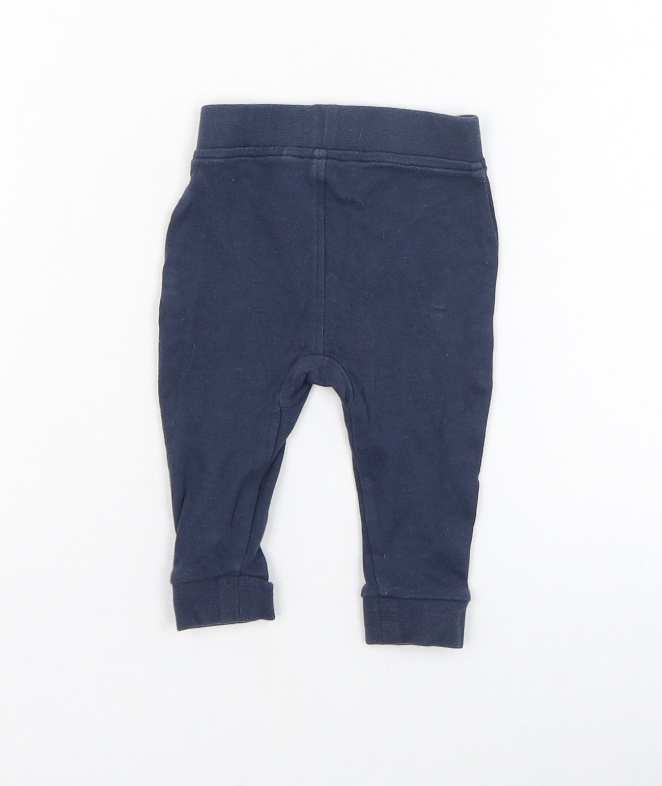 George Boys Blue  Cotton Jogger Trousers Size 3-6 Months  Pullover