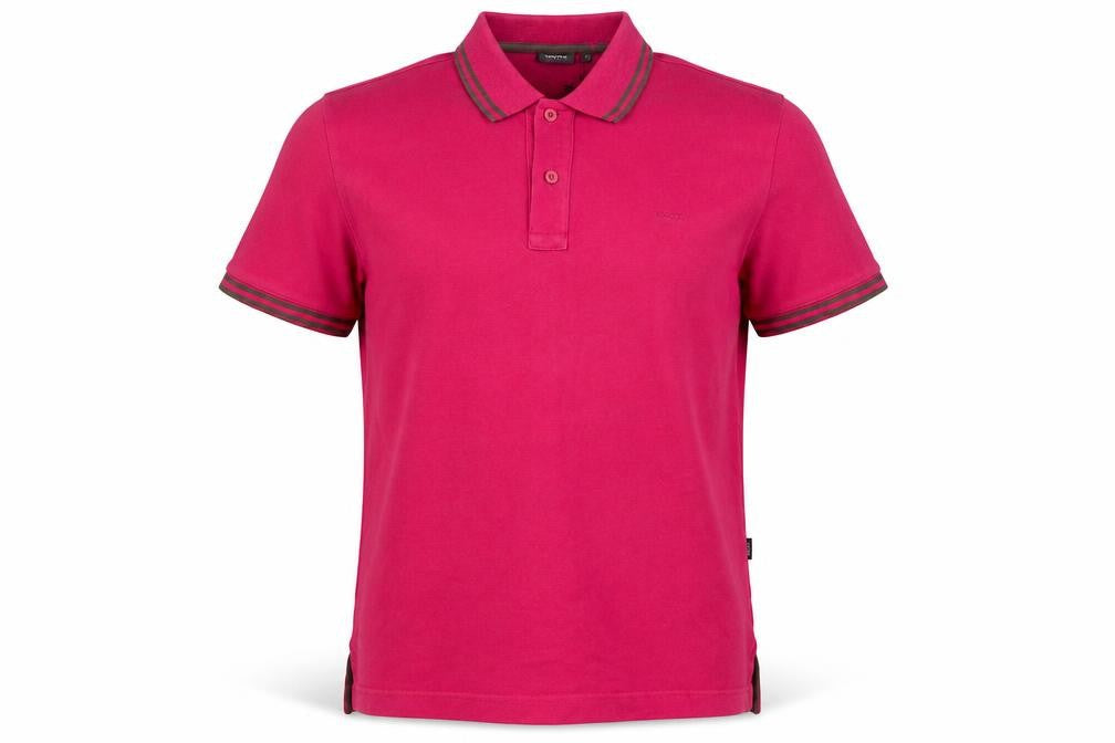 Mexx Mens Pink  Cotton  Polo Size S Collared Button