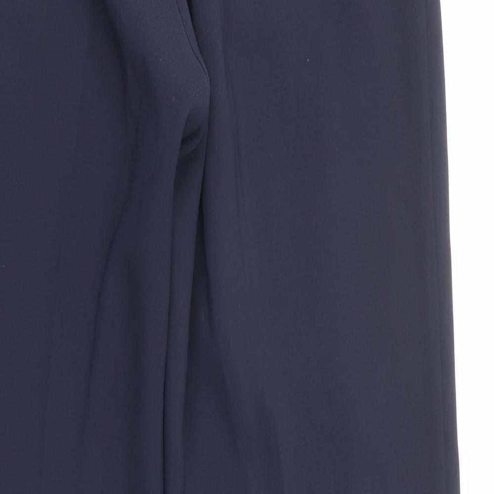 Gerard Womens Blue  Polyester Dress Pants Trousers Size 12 L32 in Regular Button