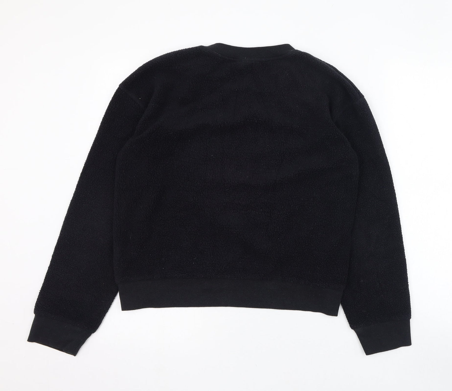 Topshop Womens Black  Polyester Pullover Sweatshirt Size 8  Pullover - California Surfing Association