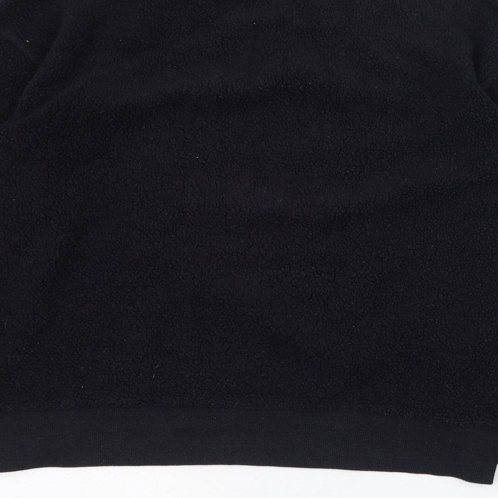 Topshop Womens Black  Polyester Pullover Sweatshirt Size 8  Pullover - California Surfing Association