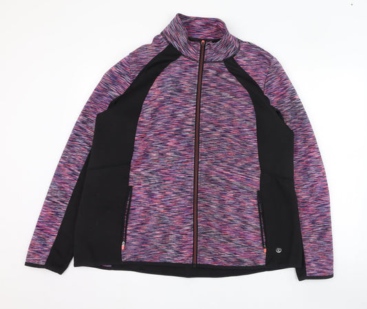 Dunnes Stores Womens Pink  Polyester Full Zip Sweatshirt Size XL  Zip