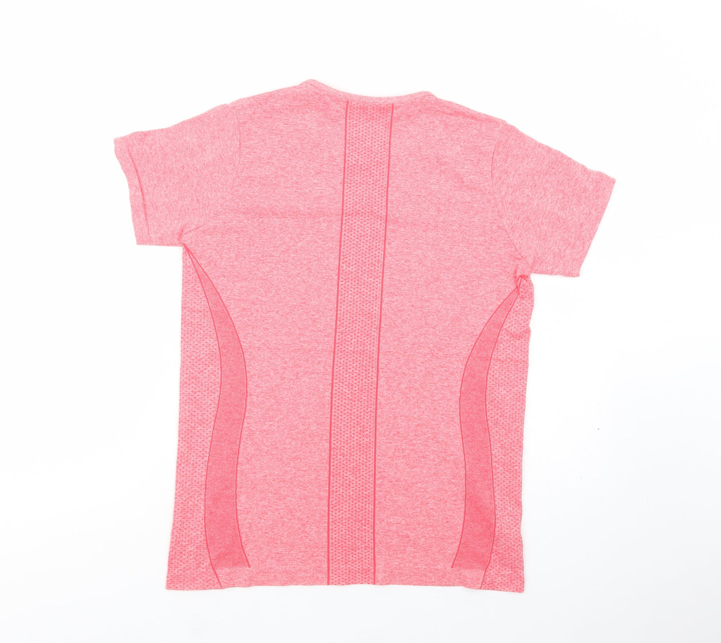Dunnes Stores Womens Pink  Nylon Pullover T-Shirt Size M Crew Neck Pullover