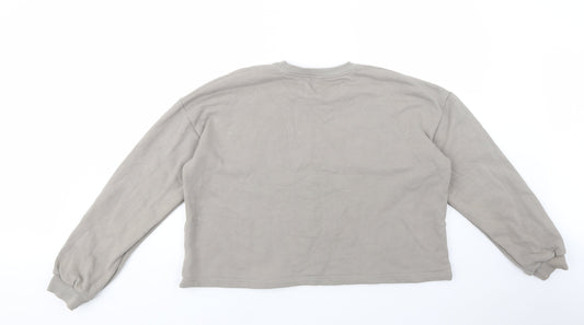 Another Version Womens Grey  Cotton Pullover Sweatshirt Size L  Pullover