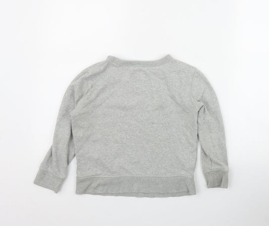 Gap Boys Grey  Cotton Pullover Sweatshirt Size 6-7 Years  Pullover