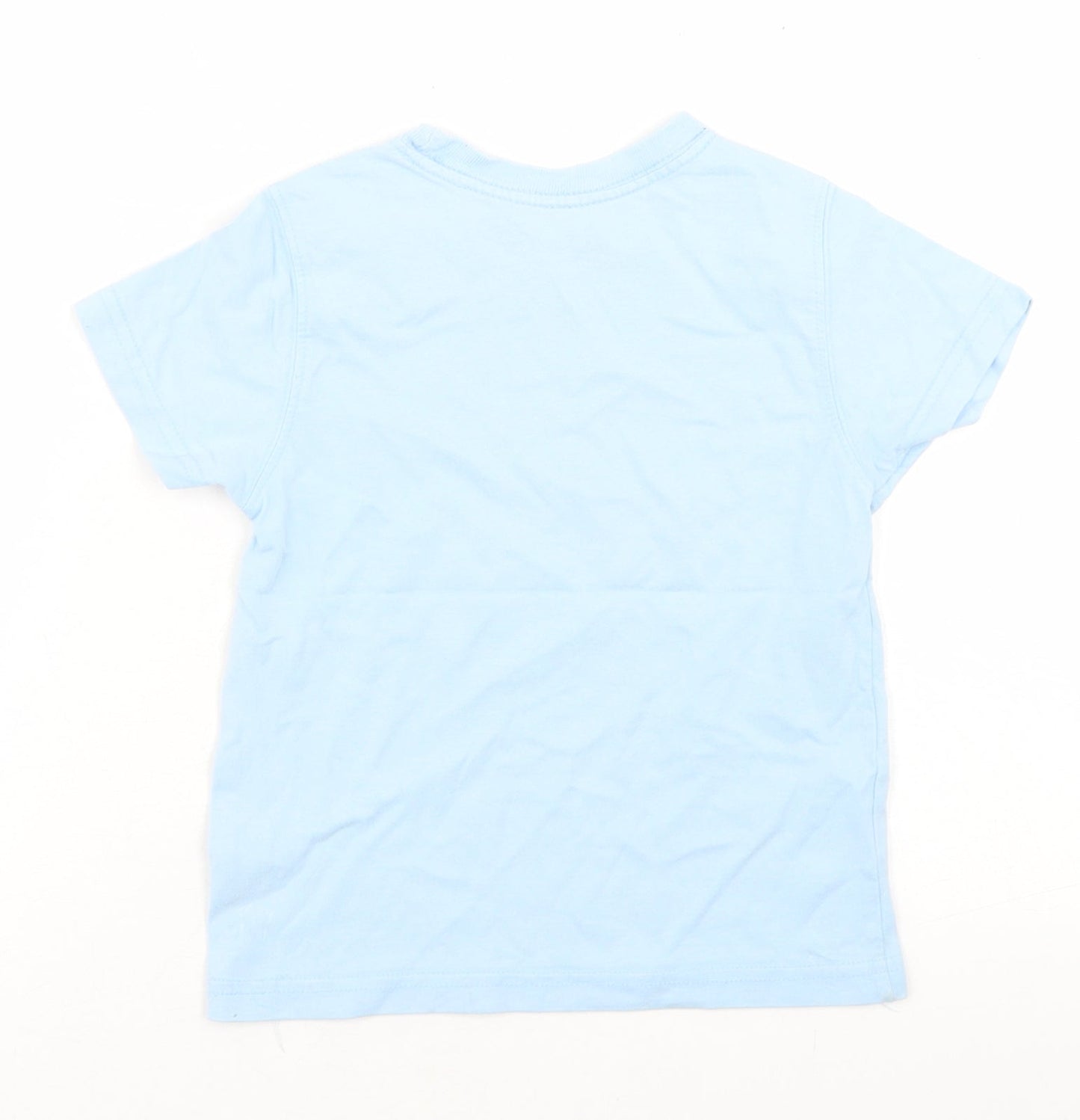 Gap Boys Blue  Cotton Basic T-Shirt Size 2 Years Crew Neck