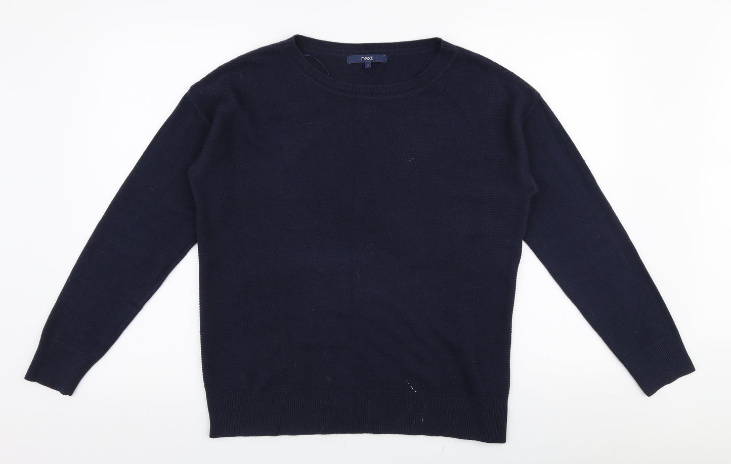 NEXT Womens Blue Round Neck  Acrylic Pullover Jumper Size 12