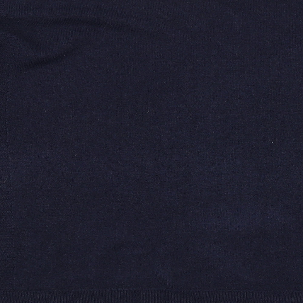 NEXT Womens Blue Round Neck  Acrylic Pullover Jumper Size 12