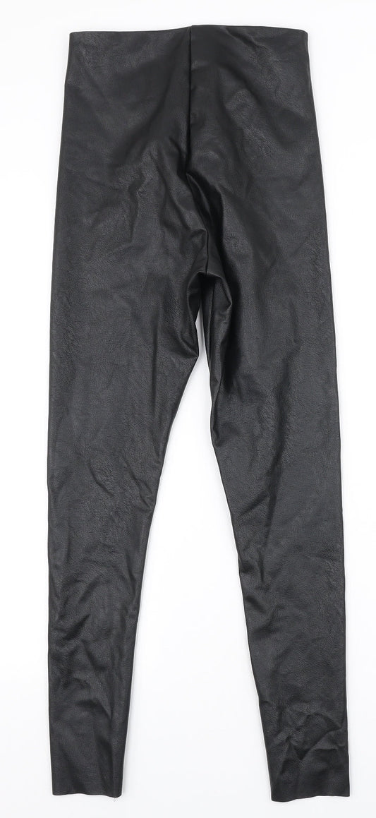 Gallery Womens Black  Polyester Dress Pants Trousers Size 10 L26 in Slim Zip