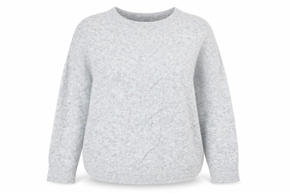 Marks and Spencer Womens Blue Round Neck  Acrylic Pullover Jumper Size 12