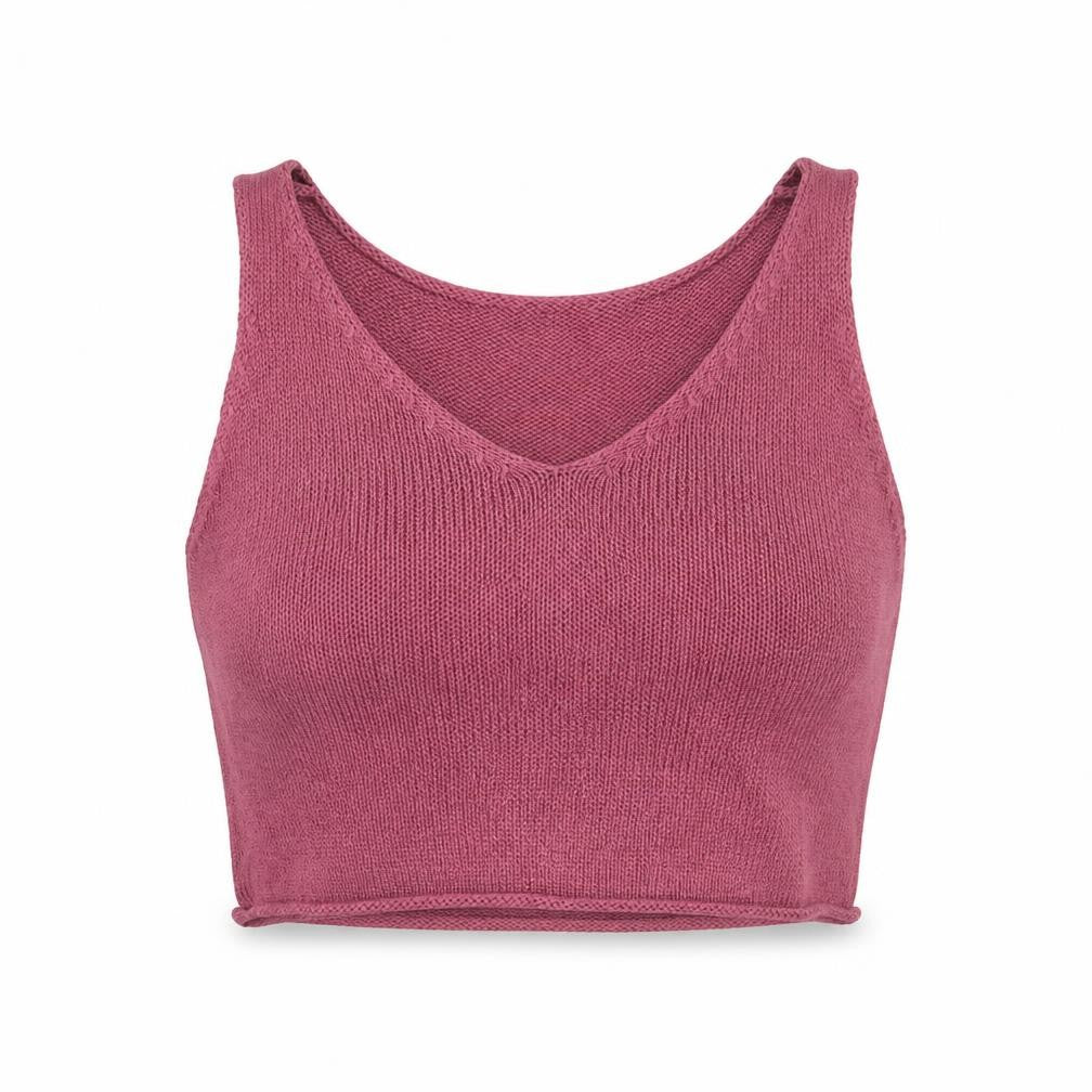 Forever 21 Womens Pink  Acrylic Cropped T-Shirt Size S Round Neck