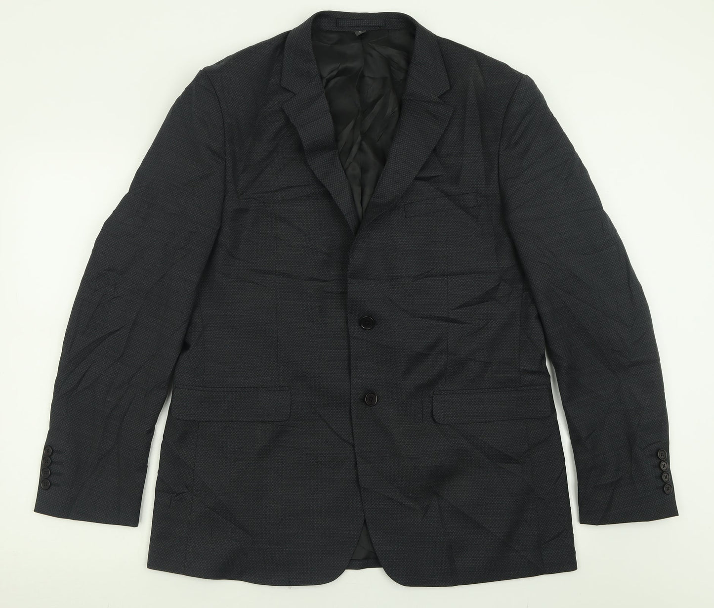 Marks and Spencer Mens Black  Polyester Jacket Suit Jacket Size 42