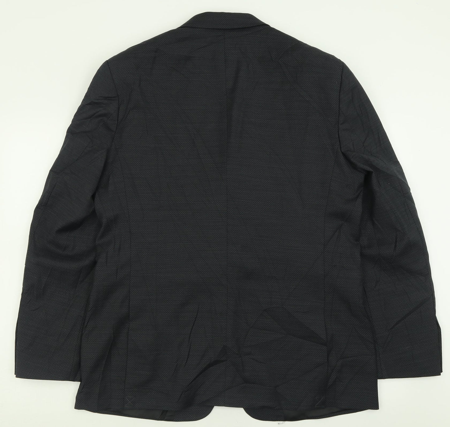 Marks and Spencer Mens Black  Polyester Jacket Suit Jacket Size 42