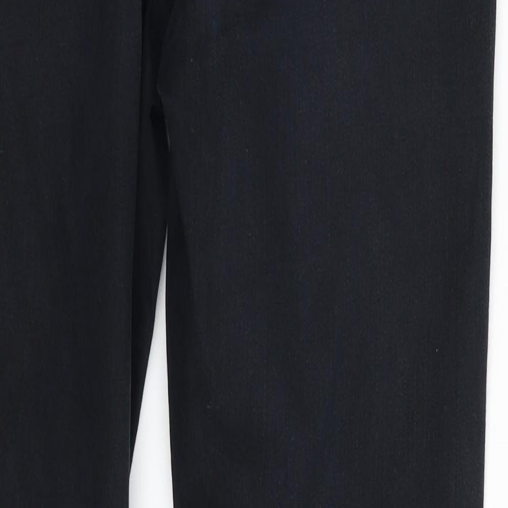 Topshop Womens Blue  Cotton Skinny Jeans Size 30 in L30 in Slim Zip