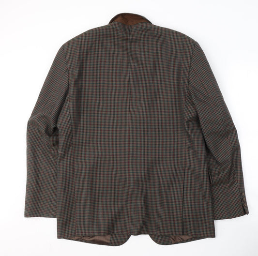 Princeton Mens Brown  Polyester Jacket Suit Jacket Size L