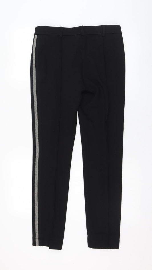 Airfield Womens Black  Viscose Trousers  Size 32 L29 in Regular Zip